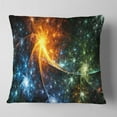 thumbnail image 2 of Designart Colorful Fireworks with Stars - Abstract Throw Pillow - 16x16, 2 of 5