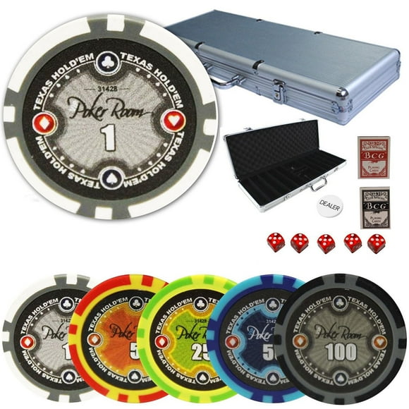 Ensemble de 500 jetons de poker Texas Hol'dem 11.5gr SERIE VIP - Base mise