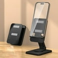 thumbnail image 3 of 360-degree rotating mobile phone tablet stand desktop portable and foldable-black, 3 of 5