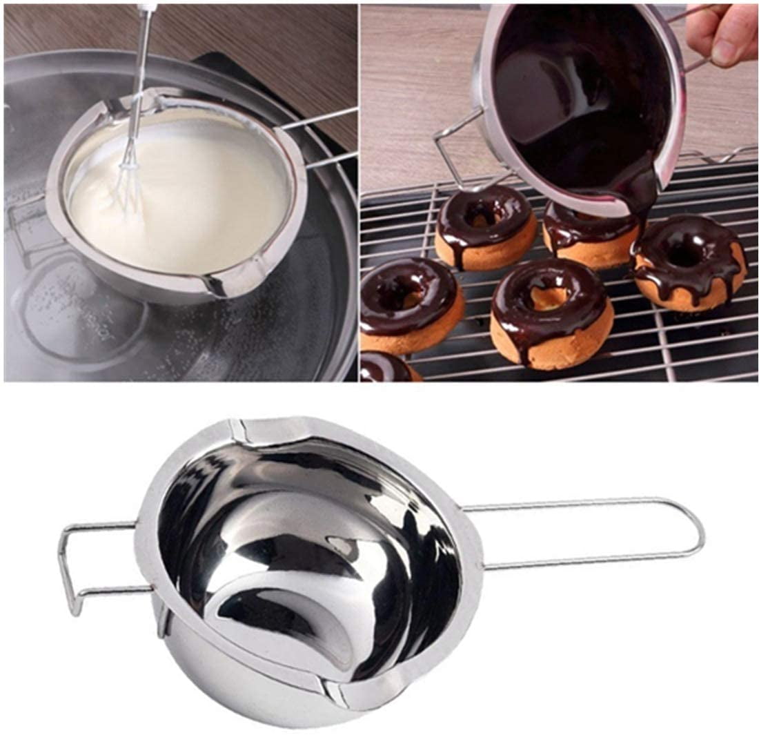 Stainless Steel Milk Chocolate Melting Pot 1,5 L Pan Sauce Boiling Jug Induction 
