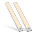 thumbnail image 1 of Altaz LED Under Cabinet Lighting Wireless, 11.81" Magnetic Under Cabinet Lights Motion Sensor Closet Lights Rechargeable LED Light for Cupboard Kitchen Wardrobe Camping Basement Warm White 2 Pack, 1 of 7