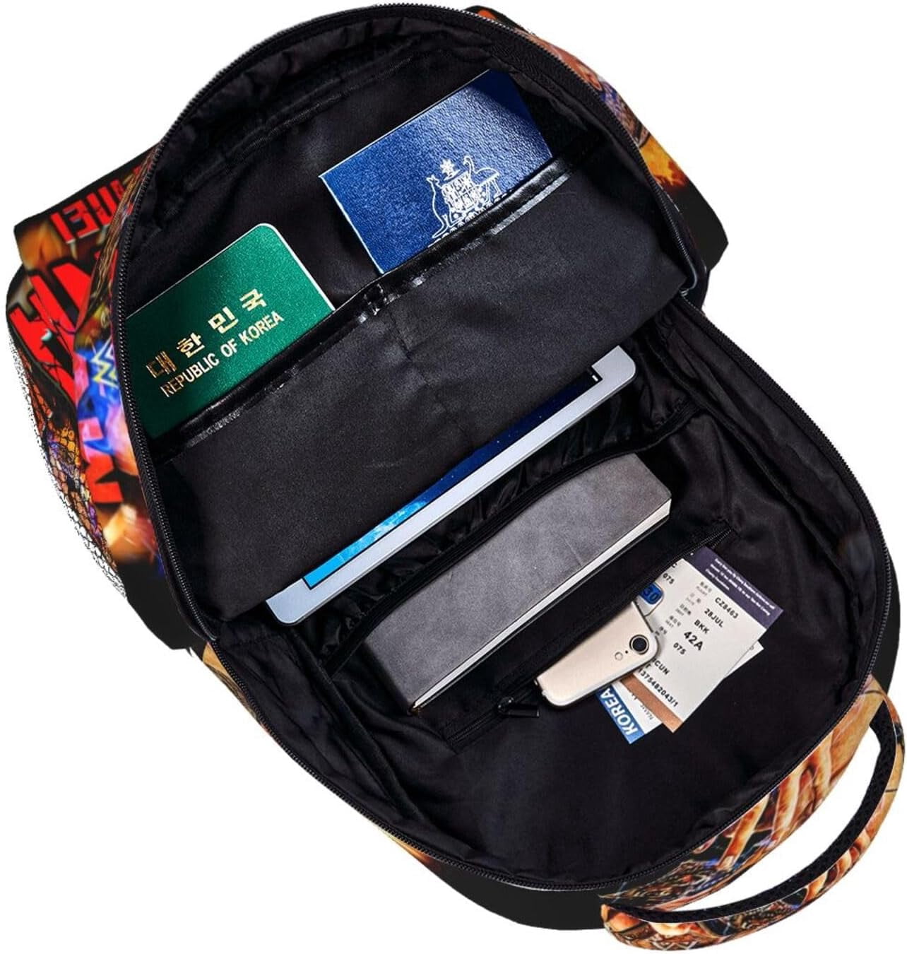 John Boxer Cena Wrestler Backpack Large Capacity Handiness Casual Travel Backpack 11.4X7.8X15.7 inch