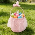 thumbnail image 5 of Easter Treat Bags, Reusable Fabric Easter Basket Candy Bag, DIY Gift Storage Tote for Kids Easter Egg Hunt Party Favors Classroom Exchange & Holiday Home Decor, 5 of 8