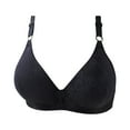 thumbnail image 2 of loopsun Summer Savings Clearance 2023! for Womens Plus Size Bra,Woman's Solid Color Comfortable Hollow Out Perspective Bra Underwear No Rims, 2 of 3