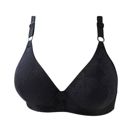 

Utoimkio Push Up Bras for Women Woman s Solid Color Comfortable Hollow Out Perspective Bra Underwear No Rims