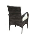 thumbnail image 7 of Contemporary 2-Piece Dining Chairs Set With Beige Cushions For Outdoor Comfort Stylish PE Rattan Seating Option, 7 of 7