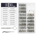 thumbnail image 1 of Juego de herramientas para reparación de anteojos de 1000 piezas, almohadillas nasales y tornillos surtidos, 1 of 5