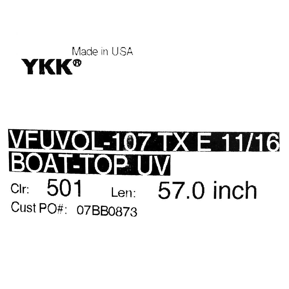 YKK Fastening Boat Separating Zipper | 57 x 1 1/2 Inch White
