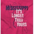 thumbnail image 2 of Mississippi River Longer Than Yours Plus Size Crewneck Graphic Tee Shirt Brisco Brands 4X, 2 of 5
