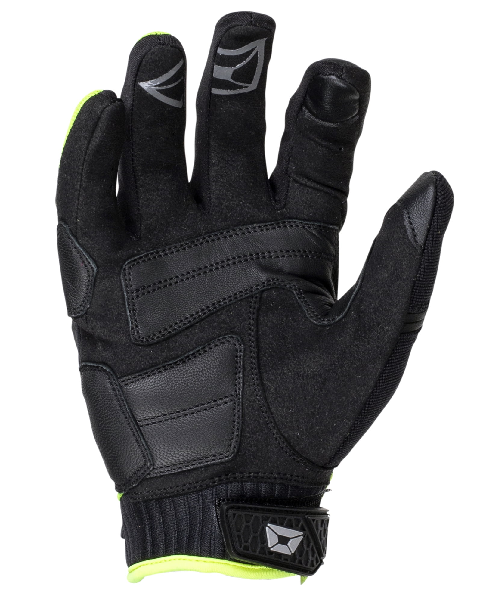 Cortech Aero-Flo Mens Textile Motorcycle Gloves Hi-Viz/Black XXL