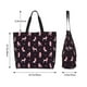 thumbnail image 5 of Balery Poodle Dog Bolsa Tote Estilo Estético con Cremalleras, Bolsa de Hombro, Bolsa de Compras Grande y Plegable, 5 of 8
