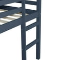 thumbnail image 6 of Miniyam Wood Twin Size Loft Bed for Kids, Space-Saving Design, Blue, 6 of 7