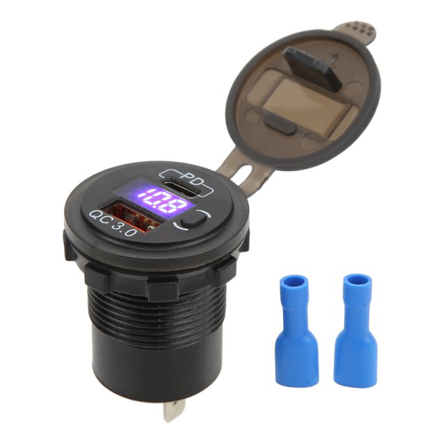 Dual USB Socket,Black Universal Dual USB Dual USB Charger Socket Car Charger Adapter Achieve More