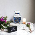 thumbnail image 6 of JAGASY Blue Cremation Urns - Blue & Golden Pattern Urn for Ashes Adult Male & Female - Funeral Urns for Mother - Decorative Urn for Ashes for Women - ( 3 Inch ), 6 of 7