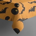 thumbnail image 5 of Pumpkin Bat Halloween Pattern Square Tablecloth,Waterproof Square Table Cover,Wipeable Spillproof Washable Table Cover for Home Kitchen Party Decor 42"X42"(107x107cm), 5 of 6