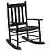 thumbnail image 1 of Coaster Home Furnishings Slat Back Black Youth Rocking Chair, 1 of 4
