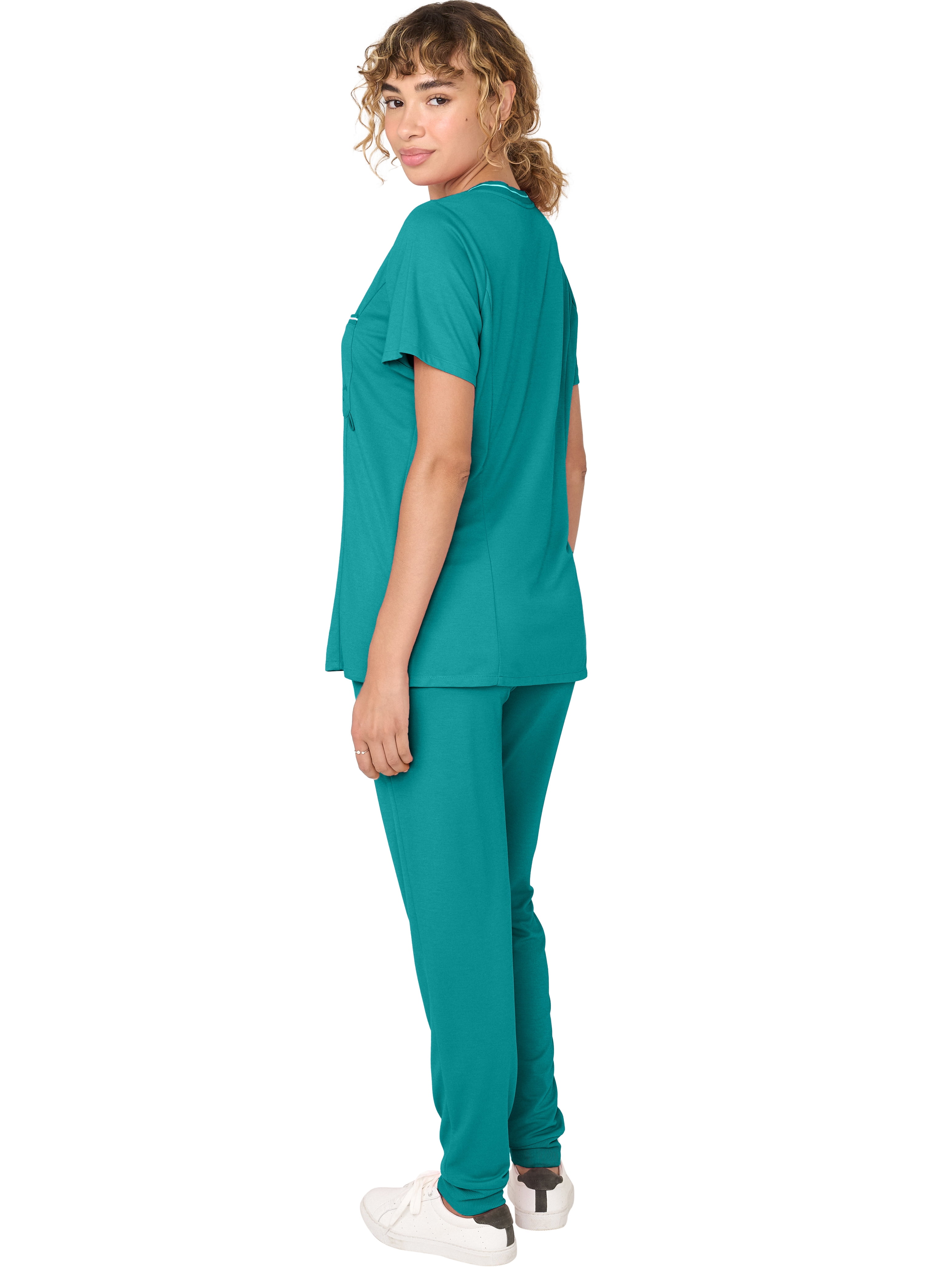 Kindly Yours Tailored V-Neck Scrub Top, Sizes XS-XXL