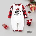 thumbnail image 2 of Nmnitkp Christmas Pajamas for Family Add Festive Atmosphere Family Christmas Pajamas Matching Sets PJ's Sleepwear Printed Top and Plaid Pants with Pockets Family Christmas Pajamas Matching Sets, 2 of 6