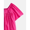 thumbnail image 2 of Wonder Nation Girls Crinkle Knit Top, Sizes 4-18 & Plus, 2 of 3