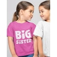 thumbnail image 3 of Tstars Girls' Big Sister T-Shirt - Cute Birthday Announcement Tee - Size XS - Pink, 3 of 6
