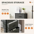 thumbnail image 2 of CONCETTA 4-Drawer Fabric Dresser Storage Chest for Bedroom, Closet, Storage Furniture for Adults, Gray, 2 of 9