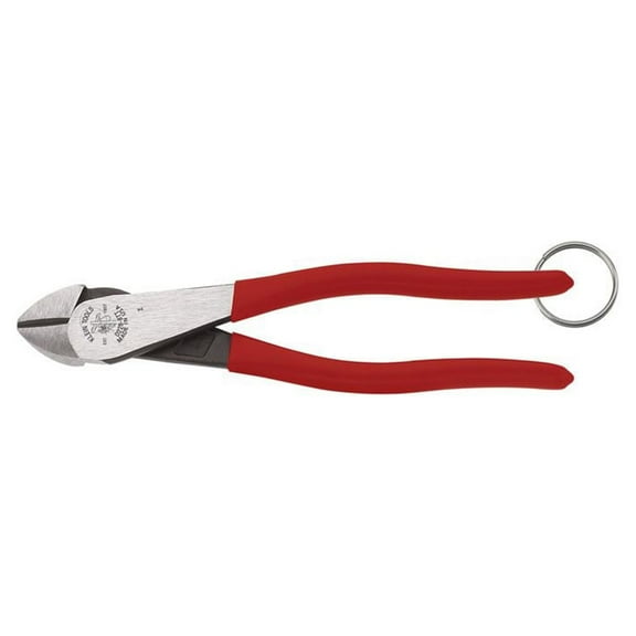 Klein Tools D228-8TT 8 in. High-Leverage Diagonal Cutting Pliers with Tether Ring