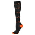 thumbnail image 1 of TSADFHJI Socks Men Socks Red Exercise Stress Socks Elastic Socks Running Skipping Compression Socks Stockings Jacquard Calf Socks Socks for Men Set Plus Size Socks for Men Brick Red S, 1 of 3