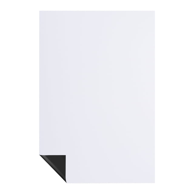 Uxcell 18" x 12" Right Angle Magnetic White Board Contact Paper, White 1Pack