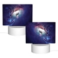 thumbnail image 2 of Hirioo Planets Stars And Galaxies for Rectangular Acrylic with Night Light Best Gifts for Lover Girl Mom, Valentine's Day Anniversary Birthday Wedding Present, 2 of 9
