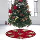 thumbnail image 5 of Puntoco Falda de árbol de Navidad Decoración de escena de fiesta navideña Delantal de fondo de árbol Decoración de tela de felpa Falda de árbol, 5 of 6