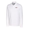 thumbnail image 2 of Men's Cutter & Buck White Texas Tech Red Raiders Vault Advantage Tri-Blend Pique Big & Tall Long Sleeve Polo, 2 of 3