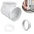 thumbnail image 3 of Dryer Vent Connection Kit Tumble Dryer Connector 90 Degree Dryer Vent Hose Pressure Dryer Connector Easy Installation, 3 of 17
