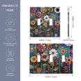 thumbnail image 2 of Yayeee Toggle Light Switch Wall Plate 2-Gang 4.56"x4.48" Decorative Outlet Cover, Blue Colorful Flowers, 2 of 7