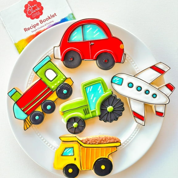 Ann Clark Transportation Cookie Cutter Set, 5-Piece, Made in USA