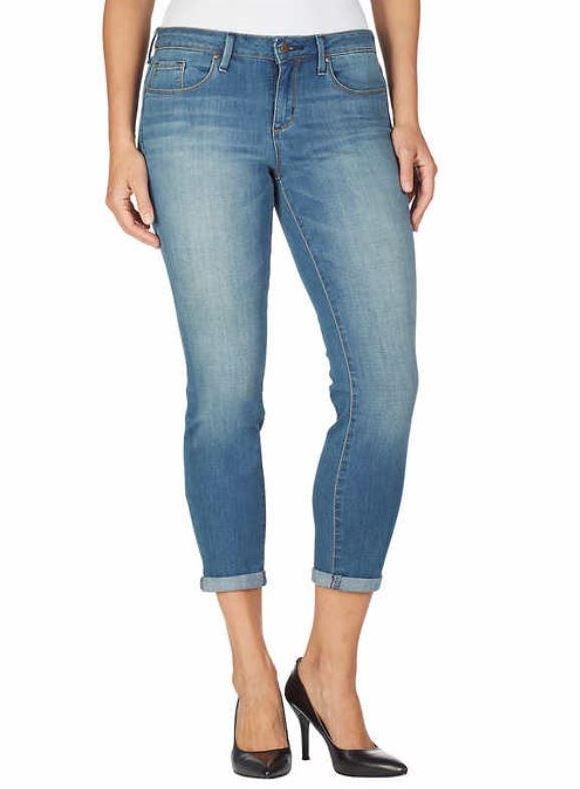 jessica simpson rolled crop skinny jeans