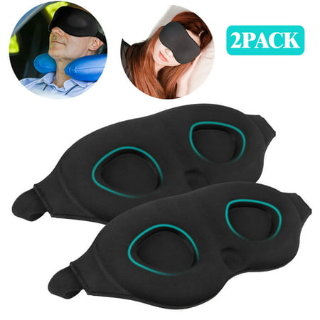 3D Sleep Mask,Sleep Mask for Women Men,Eye mask for Sleeping 3D Contoured Cup Blindfold,Concave Molded Night Sleep Mask, Block Out Light, Soft No Pressure Eye Shade Cover Mask for Travel & (Best Way To Block Out Snoring)