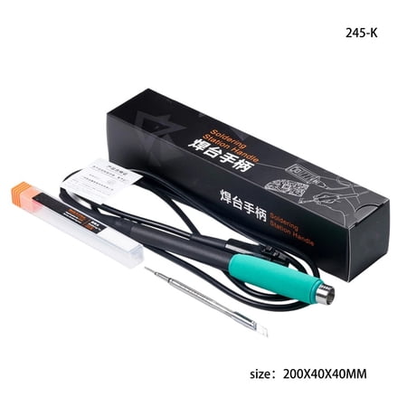 200W Soldering Station With Digital Display Adjustable Temperature Control Auto Sleep Mode Portable Welding Iron Handle Set For Precise Electronics Repair(B)