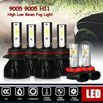 BSBSDJB LED Bulbs For Hyundai Santa Fe 2019-2020, 9005 9005 Headlight High-Low Beam   H11 Fog Light