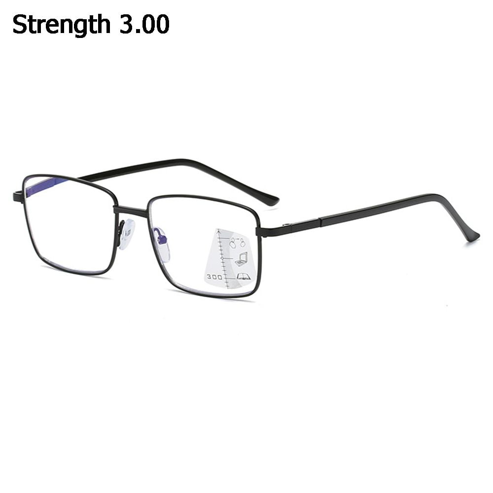 Men Women Progressive Multifocal Vision Diopter Anti Blue Light Readers Eyeglasses Reading