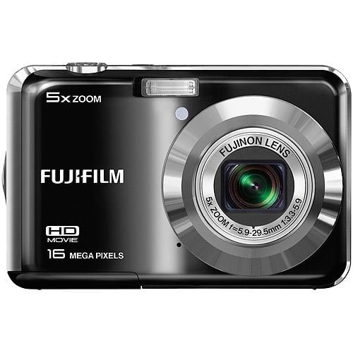 Fujifilm Finepix AX560 Black 16MP Digital Camera w/ 5x Optical Zoom, 2.