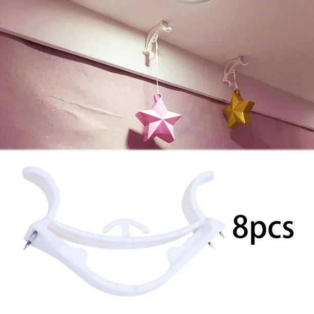 8Pcs Wall Elastic Hook Utility Hooks for Balloon Arch Hanging