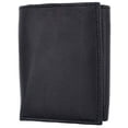 thumbnail image 3 of Men's Lambskin Leather Trifold Center Flap Double ID Credit Card Holder Wallet, 3 of 12