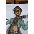 thumbnail image 3 of Boy playing violin large bronze statue -  Size: 31"L x 31"W x 50"H., 3 of 11