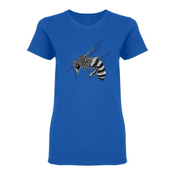 Hand Drawn Hornet Shaped T-Shirt Women -Image by Shutterstock, Female x-Large