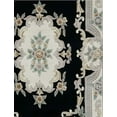 thumbnail image 2 of Hand-Tufted Floral Wool Area Rug | 100% New Zealand Wool Carpet for Living Room, Bedroom, and Home Décor (Black)_4X6, 2 of 5