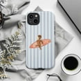 thumbnail image 6 of Cute Curious Monkey with Red Surfboard Phone Case, Cartoon Striped iPhone Cover for iPhone 17 16 15 14 13 12 11 Plus Pro Max Mini, 6 of 6
