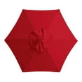 thumbnail image 2 of Outdoors Garden Parasol Sunshade Top Cover for 8 Rib Red, 2 of 8