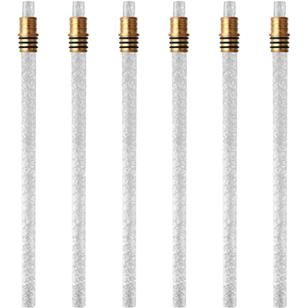 HOMEMAXS 6pcs Kerosene Oil Lamp Wine Bottle Wicks Fiberglass