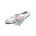 thumbnail image 1 of Adjustable White Gold Plated Open Ring Copper open ring Rhinestone Studded Jewelry Lovers Couple Wedding, 1 of 6