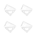 thumbnail image 6 of Hemoton 8 pcs Multifunctional Triangle Ruler Set For Students Drafting Drawing And Measuring Right Angle And Protractor For Math And Geometry, 6 of 8